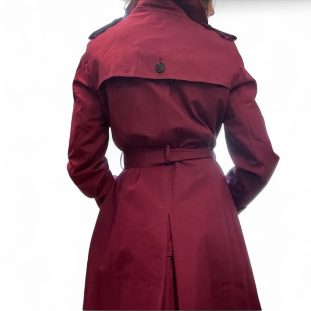 Hobbs of London Vibrant Pink Trench Coat Size 8/M $400 - Picture 12 of 12